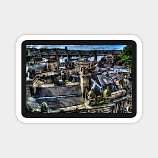 Newcastle Quayside Rooftops Magnet