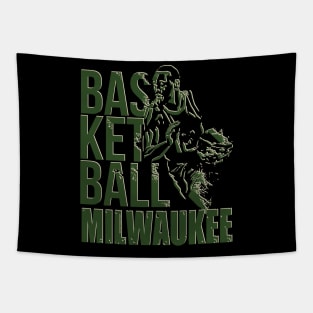 Milwaukee  basketball Tapestry