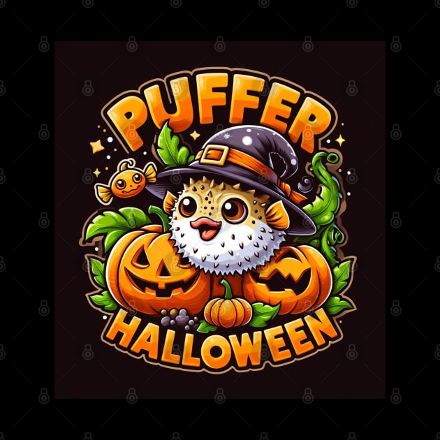 Puffer Fish Puffer Halloween by BukovskyART