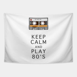 KEEP CALM And Play 80s Tapestry