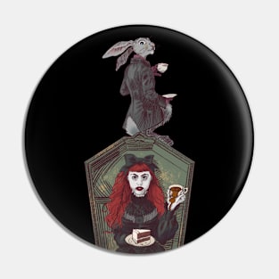 Dark Tea Party Pin