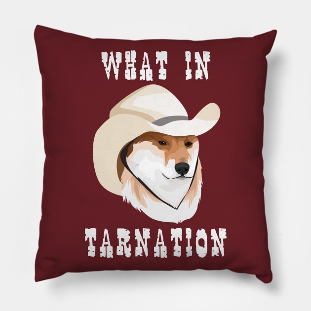 What in Tarnation Pillow by Celestial Holding Co.