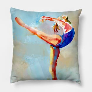 Ballerina getting ready to fly Pillow