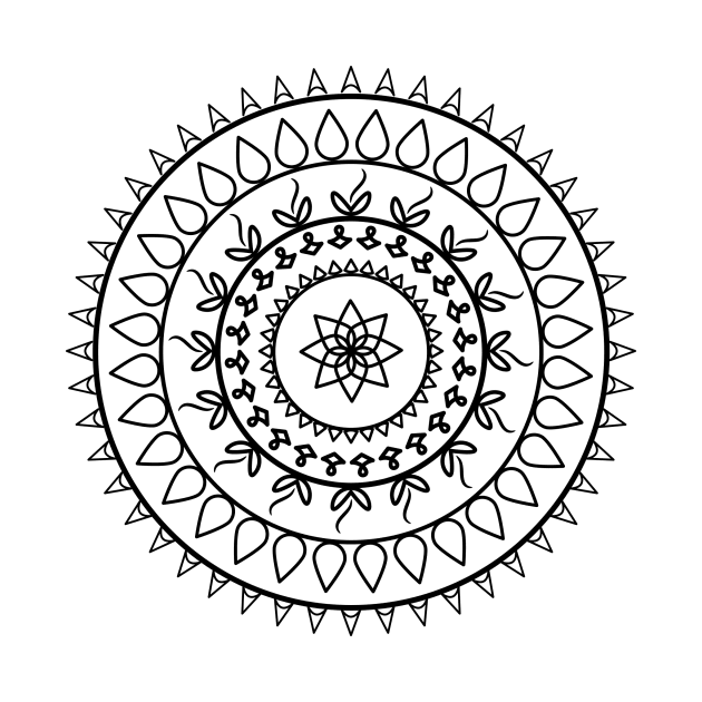 Mandala with Centre Star by Miss Santa's Store
