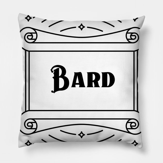 DnD Bard - Light Pillow by banditotees