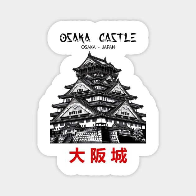 Osaka Castle Magnet by nrwahid