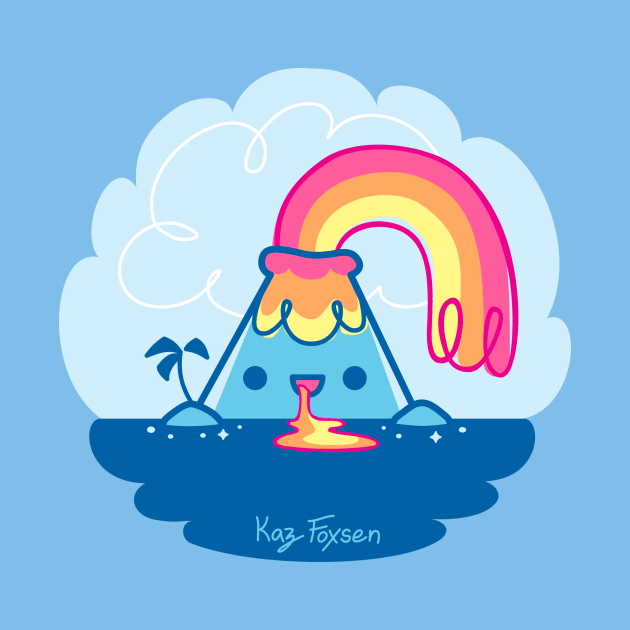 Kawaii Volcano by Kaz_Foxsen