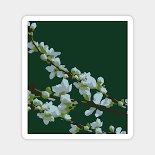 Cherry blossom flower drawing Magnet