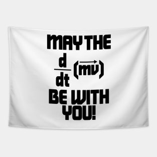 May The Force Be With You! Physics Geek Tapestry