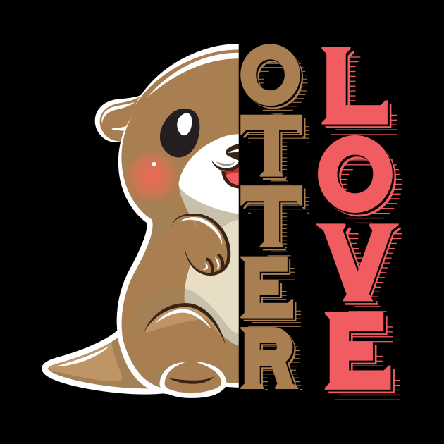 Cute Otter Love by Imutobi