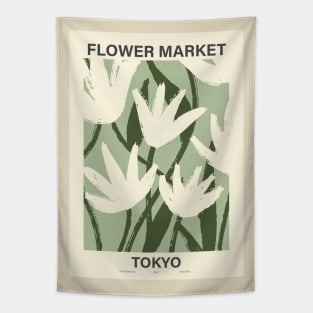 Flower Market Tokyo Tapestry