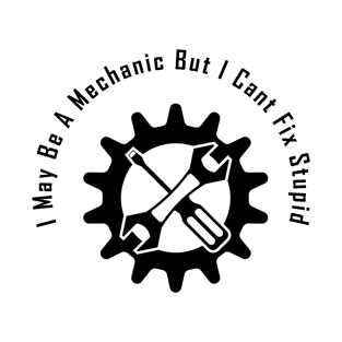 I May Be A Mechanic But I Cant Fix Stupid, Funny gift for mechanic T-Shirt