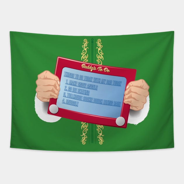 Buddy the Elf to-do list (Deluxe) Tapestry by SaltyCult