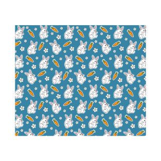 Bunnies and Carrots Pattern T-Shirt