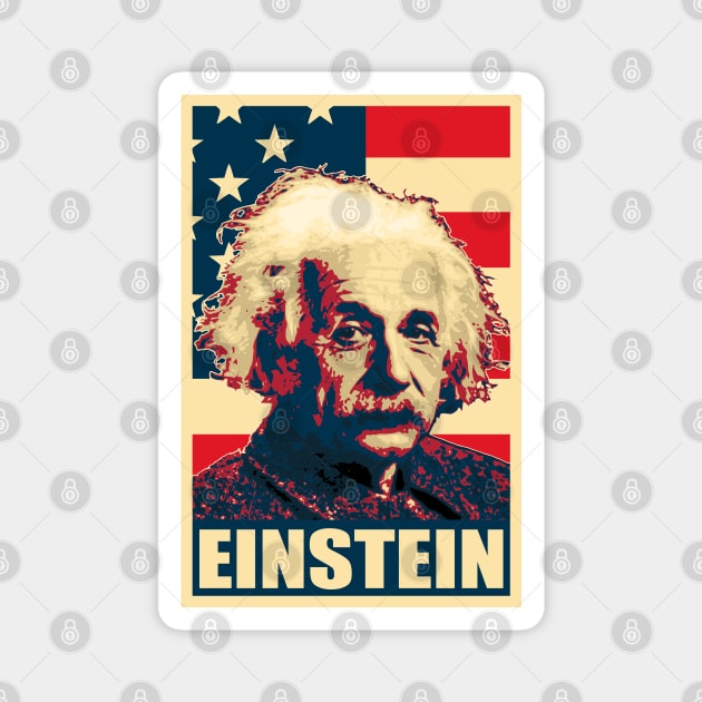 Albert Einstein Magnet by Nerd_art