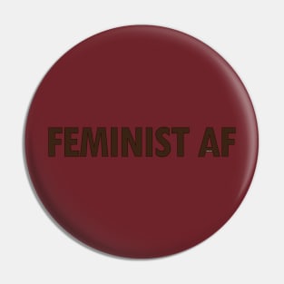 FEMINIST AF - Dark Pin