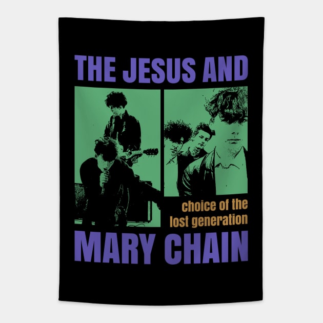 Jesus And Mary Chain - 80s Fan made Tapestry by fuzzdevil