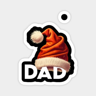 Dad Christmas Hat Magnet