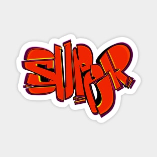 Super graffiti red Magnet