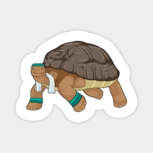 Turtle as Runner with Towel Magnet