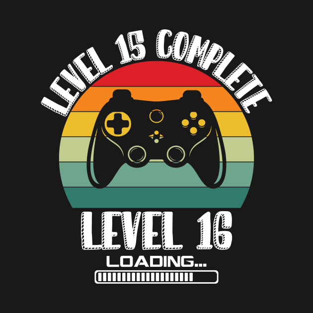 Level 15 Complete Level 16 Loading 15th Birthday Video Gamer by Richmondrabiot