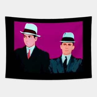 lucky luciano and meyer lansky pop art Tapestry