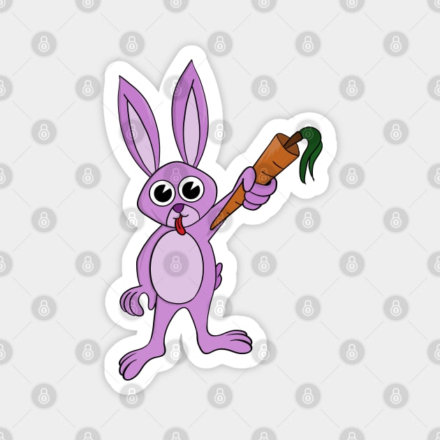 Rabbit's mighty carrot Magnet by DiegoCarvalho