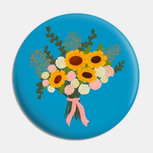 Summer wildflowers bouquet Pin