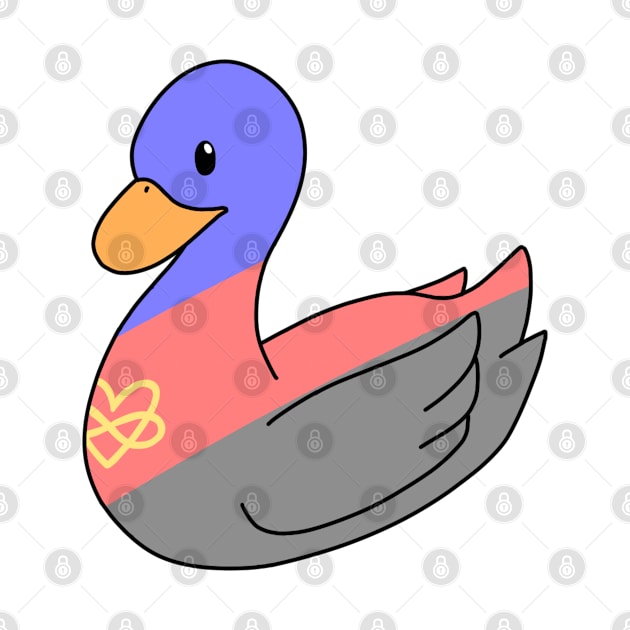 Pastel Polyamorous Duck by ceolsonart