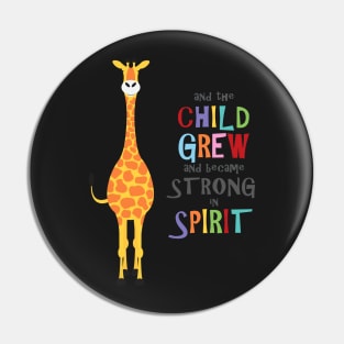 giraffe and the child grew Pin