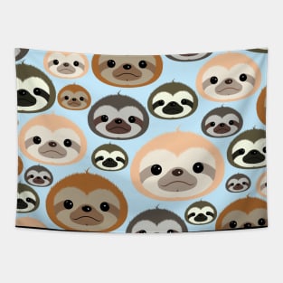 Cute Sloths Everywhere Tapestry