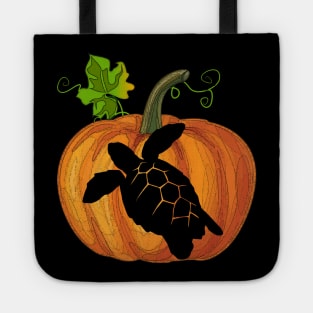 Turtle in pumpkin Tote