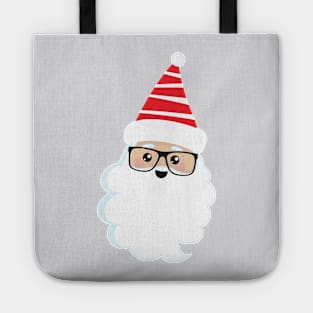 Santa Claus, Glasses, Hipster Santa, Christmas Tote