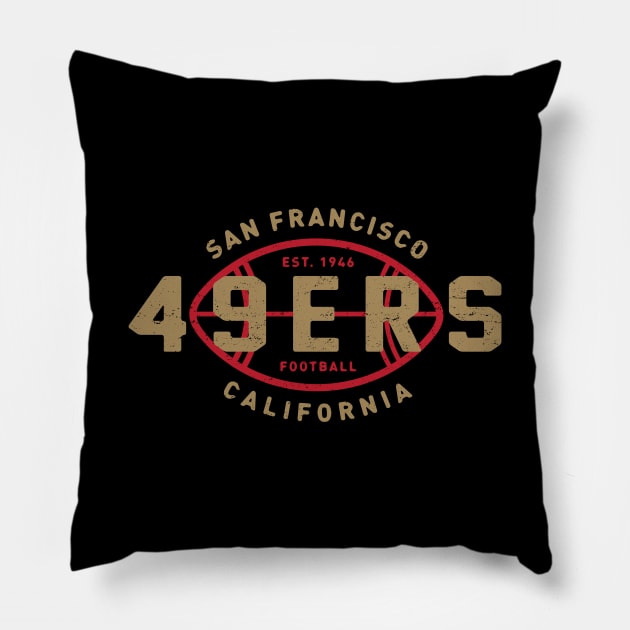 San Francisco 49ers 5 by Buck Tee Pillow by Buck Tee