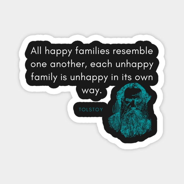 Leo Tolstoy Quote Magnet by DarioNelaj