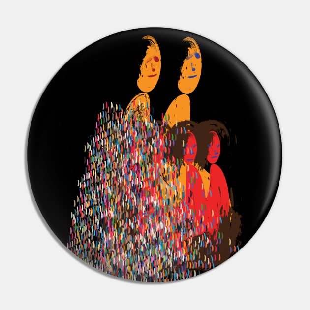 Family Colorful design Pin by DELQABEL