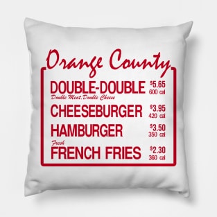 Orange County Burger Pillow