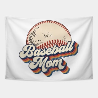 Retro Baseball Mom Mother's Day Tapestry