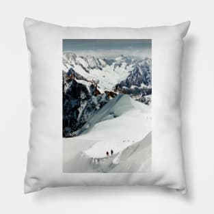 Chamonix Aiguille du Midi Mont Blanc Massif French Alps France Pillow