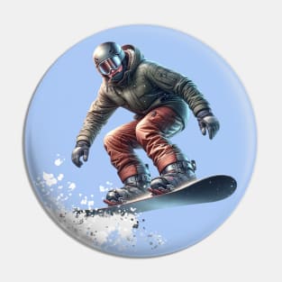 Snowboarder Pin