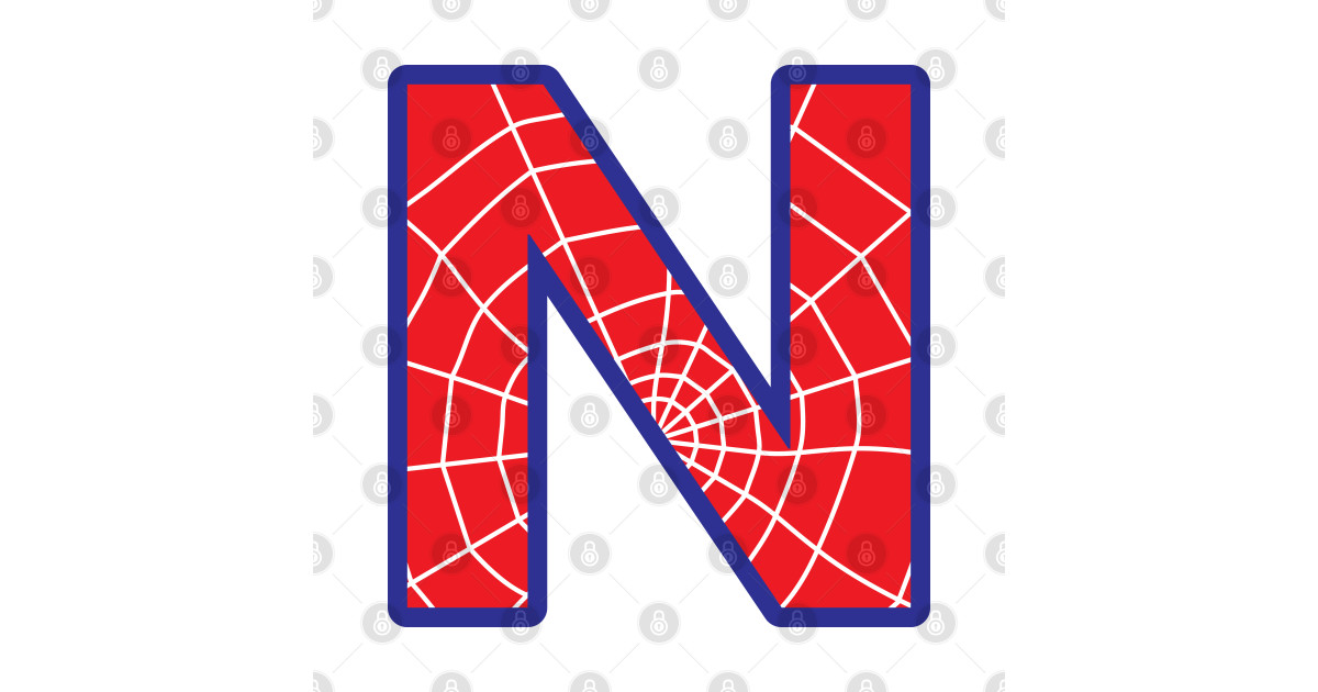 spiderman letter n letter t shirt teepublic