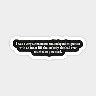 Conversations with Friends book quote Magnet