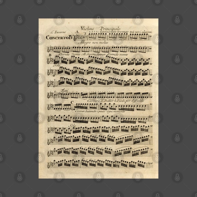 Vivaldi | Winter | Original handwritten score by Antonio Vivaldi | The four Seasons by Musical design