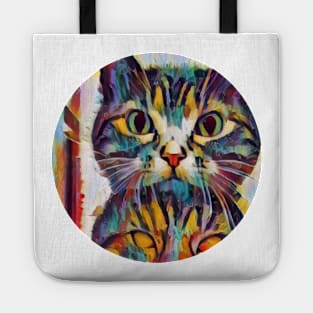 Amusing floppy cat Tote