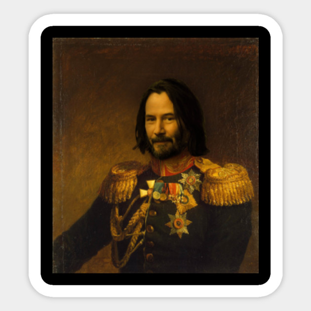 Keanu Reeves Classical Painting Keanu Reeves Sticker Teepublic