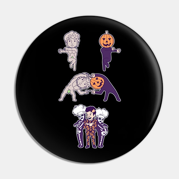 David + Pumpkins Pin by KindaCreative