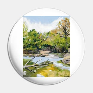 Clear Waters, Creek Acrylic #3 Pin