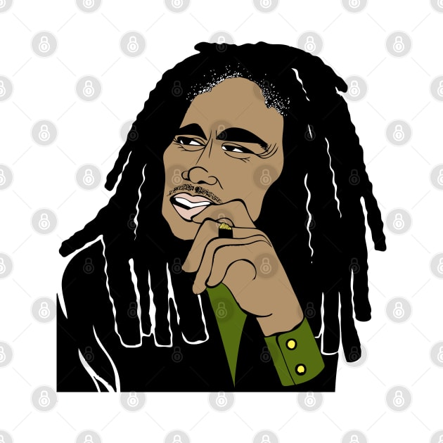 LEGENDARY REGGAE SINGER by cartoonistguy