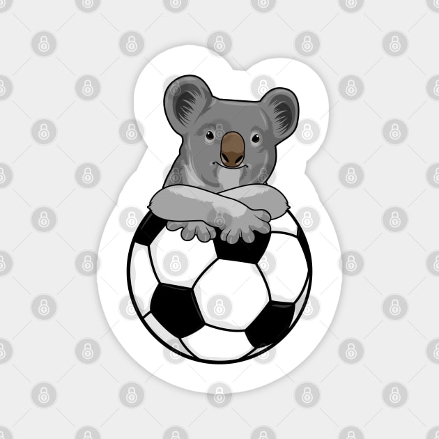 Koala at Soccer Sports Magnet by Markus Schnabel