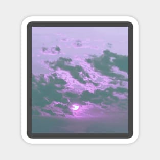 L o F i  a e s t h e t i c sunset Magnet